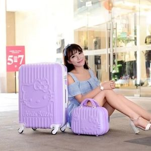 Hello Kitty 24"+13" set luggage suitcase